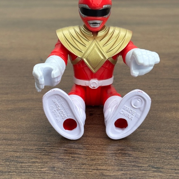 Imaginext Mighty Morphin POWER RANGERS RED & Gold Power Ranger Action Figure Toy - Picture 8 of 8